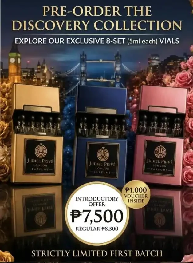 Judiel Privé eight-vial Discovery Collection gift presentation