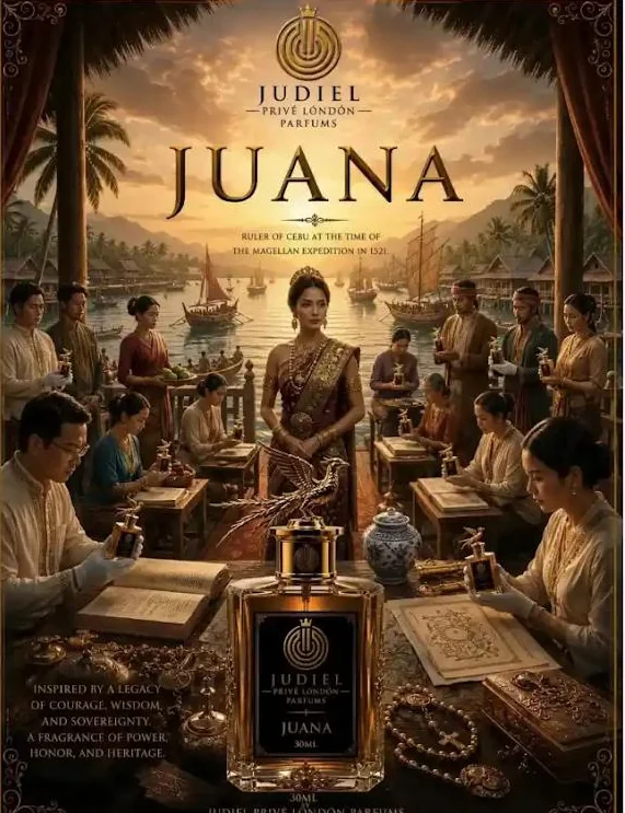 Juana fragrance historical inspiration poster
